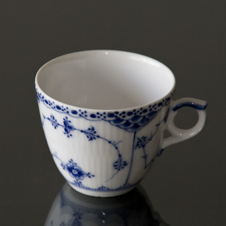 Blue Fluted, Half Lace, small Coffeee Cup and saucer no. 1/719 or 068, Royal Copenhagen