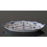 Blue Fluted, Half Lace, oval Pickle Dish no. 1/613 or 349, Royal Copenhagen 25cm
