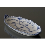 Blue Fluted, Half Lace, oval Pickle Dish no. 1/613 or 349, Royal Copenhagen 25cm