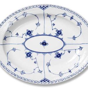 Blue Fluted, Half Lace, Serving Dish 37 cm, Royal Copenhagen 31cm | No. 1102375 | Alt. 1-533 | DPH Trading