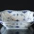 Blue Fluted, Half Lace, Square Salad Bowl, capacity 80 cl., Royal Copenhagen 21cm | No. 1102578 | Alt. 1-708 | DPH Trading