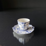 Blue Fluted, Full Lace, Espresso cup no. 1/1038 or 053, Royal Copenhagen