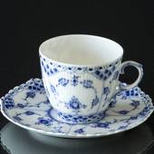 Blue Fluted, Full Lace, Coffee Cup, capacity 16 cl., Royal Copenhagen