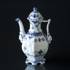 Blue Fluted, Full Lace, Small Coffee Pot, capacity 45 cl., Royal Copenhagen | No. 1103121 | Alt. 1-1030 | DPH Trading