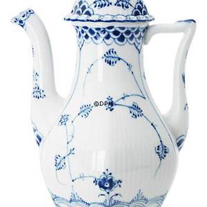 Blue Fluted, Full Lace, large Coffee Pot | No. 1103126 | Alt. 1-1202 | DPH Trading