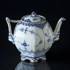 Blue Fluted, Full Lace, Tea Pot with Golden Rim, Royal Copenhagen | No. 1103135-G | Alt. 1-1118 | DPH Trading