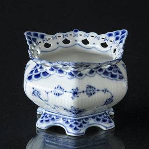 Blue Fluted, Full Lace, Sugar Bowl, small | No. 1103159 | Alt. 1-1112 | DPH Trading