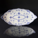 Blue Fluted, Full Lace, oval Pickle Dish no. 1/1115 or 349, Royal Copenhagen 24cm