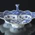 Blue Fluted, Full Lace, Pickle Dish, Tripolite with double lace, Royal Copenhagen 25cm | No. 1103354 | Alt. 1-1077 | DPH Trading