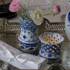 Blue Fluted, Full Lace, Vase | No. 1103370 | Alt. 1-1016 | DPH Trading