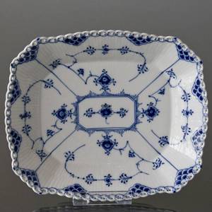 Blue Fluted, Full Lace, Square Bowl, Royal Copenhagen 26cm | No. 1103420 | Alt. 1-1143 | DPH Trading