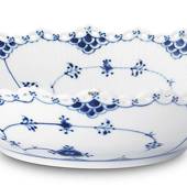 Blue Fluted, Full Lace, large round Salad Bowl, capacity 140 cl., Royal Cop...