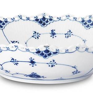 Blue Fluted, Full Lace, large round Salad Bowl, capacity 140 cl., Royal Copenhagen 28cm | No. 1103576 | Alt. 1-1019 | DPH Trading