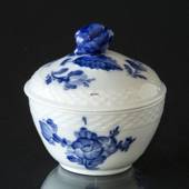Blue Flower, Braided, small Sugar Bowl with Lid, Royal Copenhagen