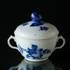 Blue Flower, Braided, large Sugar Bowl, with lid, Royal Copenhagen | No. 1107159 | Alt. 10-8142 | DPH Trading