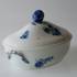 Blue Flower, Braided, oval Dish with Cover | No. 1107172 | Alt. 10-8174 | DPH Trading