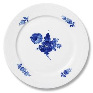 Blue Flower, Braided, flat plate ø21cm | No. 1107622 | DPH Trading