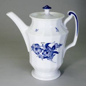 Blue Flower, angular, coffee pot | No. 1108126 | Alt. 10-8502 | DPH Trading