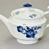 Blue Flower, Angular, Tea pot