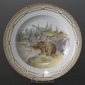 Fauna Danica plate with bear, Royal Copenhagen | No. 1141624-11 | DPH Trading
