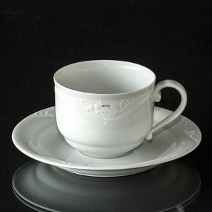 White Magnolia Classic, Expresso / mocca cup Ø7 with saucer Ø13,3cm, Royal Copenhagen | No. 1165059 | DPH Trading