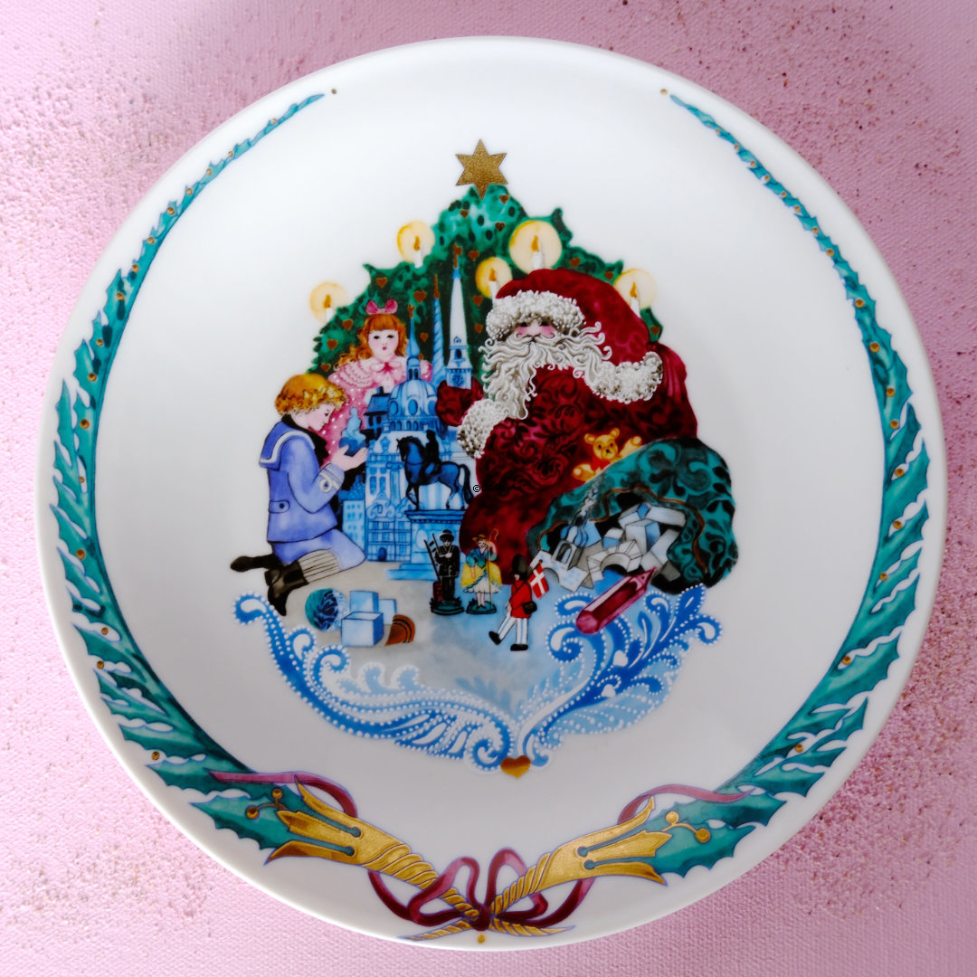 1989 Jingle Bells plate, Royal Copenhagen