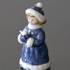 The Childrens Christmas 2001, Figurine Ornament, Girl with bird, Royal Copenhagen | Year 2001 | No. 1246741 | DPH Trading