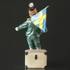 Lisbeth Carl Larsson Figurine, Girl Standing with Swedish flag, Royal Copenhagen figurine | No. 1249003 | DPH Trading