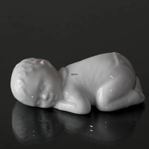 Baby sleeping, white Royal Copenhagen figurine | No. 1249030 | Alt. 1249030 | DPH Trading
