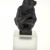 Black Chimpanzee, Royal Copenhagen monkey figurine 