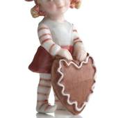 Pixie with honey cake, Royal Copenhagen Christmas figurine