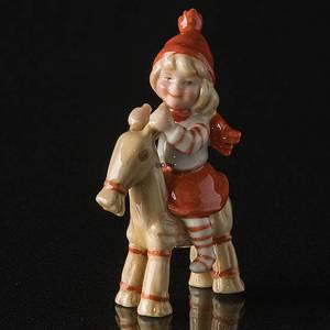Pixie with billy goat, Royal Copenhagen Christmas figurine | No. 1249180 | DPH Trading