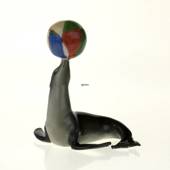 Sea Lion With Ball, Royal Copenhagen figurine from the Mini Circus collecti...