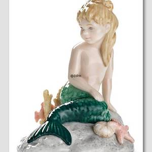 The little Mermaid Hans Christian Andersen figurine, Royal Copenhagen | No. 1249225 | DPH Trading