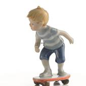 Boy on skateboard, Mini Summer and Winter Children, Royal Copenhagen figuri...