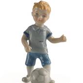 Boy playing soccer, Mini Summer and Winter Children, Royal Copenhagen figur...