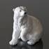 Polar Bear sitting, Royal Copenhagen figurine | No. 1249355 | Alt. R355 | DPH Trading