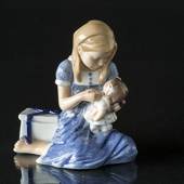 Girl gets a doll, Royal Copenhagen figurine