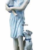 Mother with baby and dog, Royal Copenhagen figurine