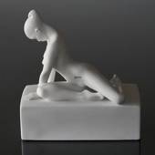 Perfectio woman sculpture, Royal Copenhagen figurine, white
