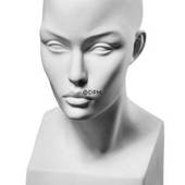 Perfectio bust woman, Royal Copenhagen figurine, white