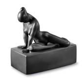 Perfectio woman sculpture, Royal Copenhagen figurine, black