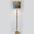 Floor lamp brass finish with rectangles without lampshade 