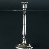 Chrome candlestick with round foot