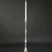 Candleholder Nickel/Silver Finish 57 cm, Large 