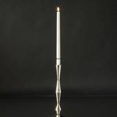 Candleholder Nickel/silver finish 34 cm 