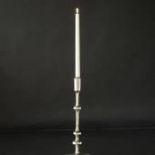 Candleholder, Nickel/rustic silver look, 40 cm, Small 