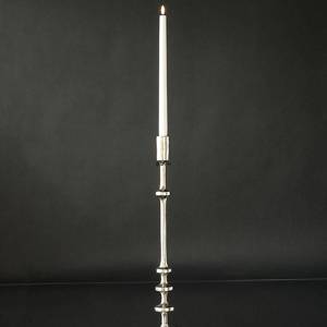 Candleholder, Nickel/Rustic Silver Look 55 cm, Large | No. 12730 | Alt. 60-710-55 | DPH Trading