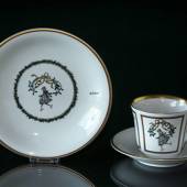 2000 Bing & Grondahl Christmas Cup w/dessert plate, set