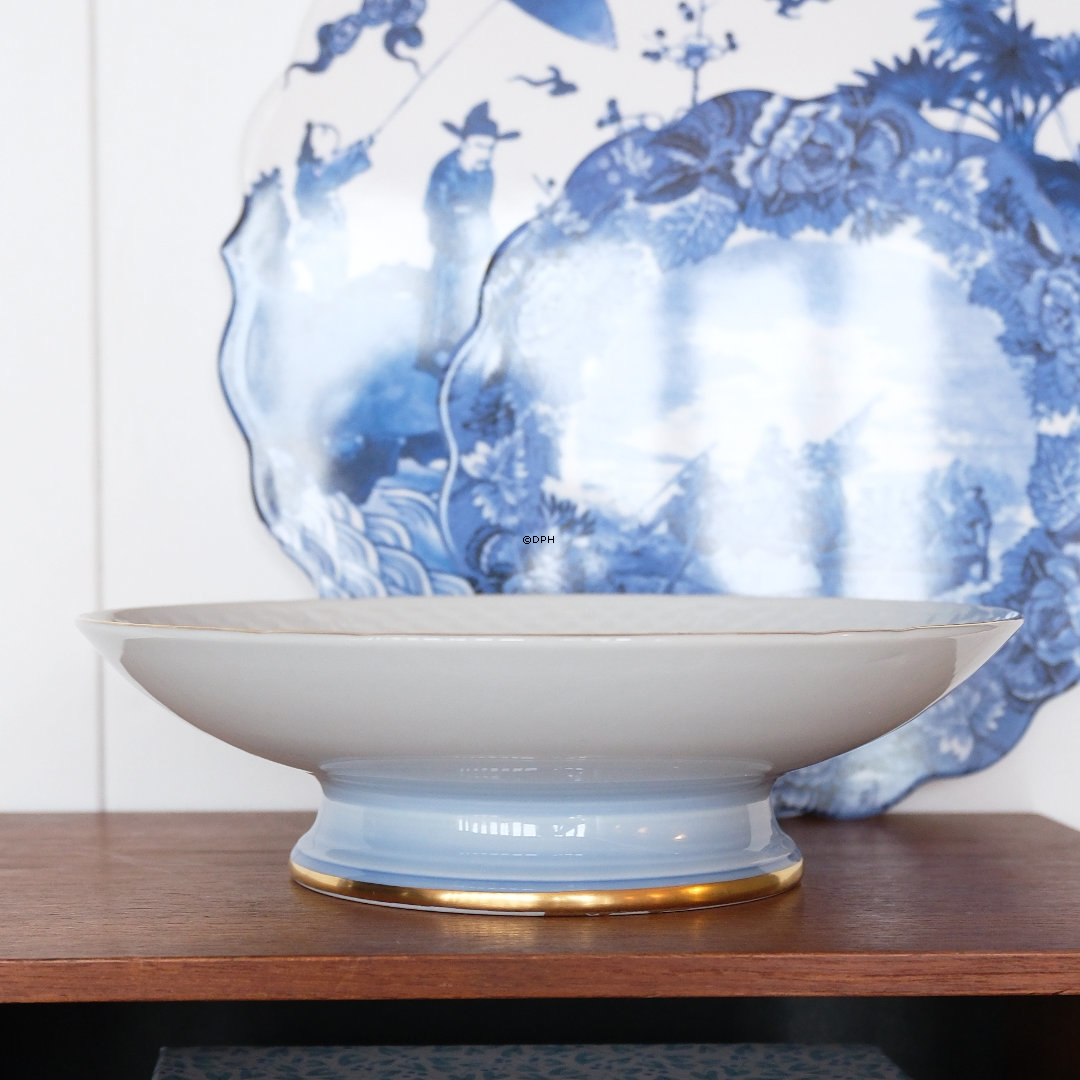 Seagull Service with gold, Cake Dish on foot no. 429 24,5cm